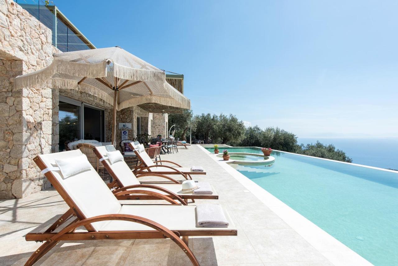 Summerwine Luxury Villa Sea View Private Pool Spartylas Exterior photo
